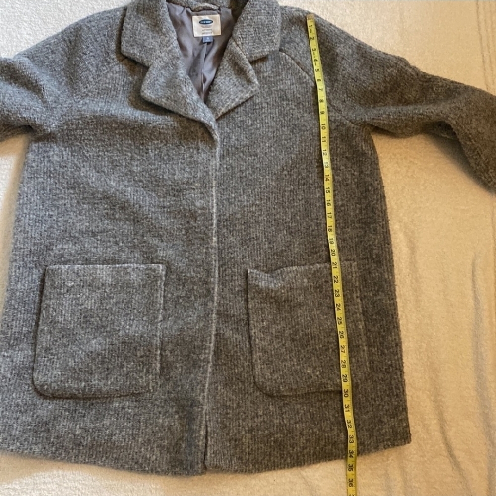 Old Navy Maternity Gray Wool Blend Coat - Picture 7 of 7